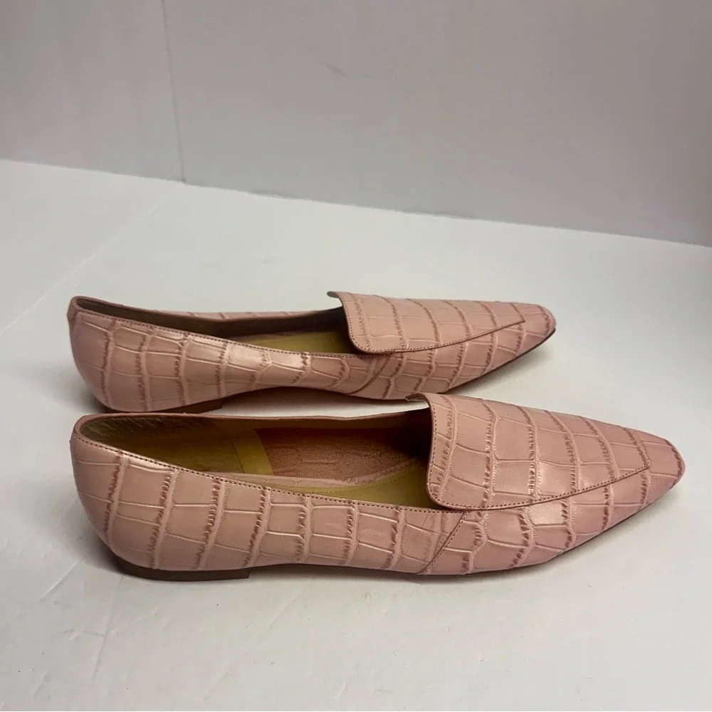 Marc Fisher Blush Croc-Embossed‎ Flats